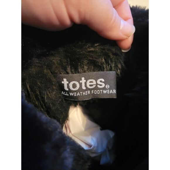 Totes STARIDE 2 Womens Black Waterproof Front Zip Up Winter Round Toe Boots 8M - Picture 9 of 12